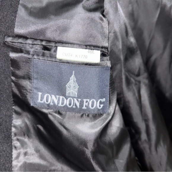 London Fog Men’s double-breasted wool Trench Coat - Picture 5 of 6
